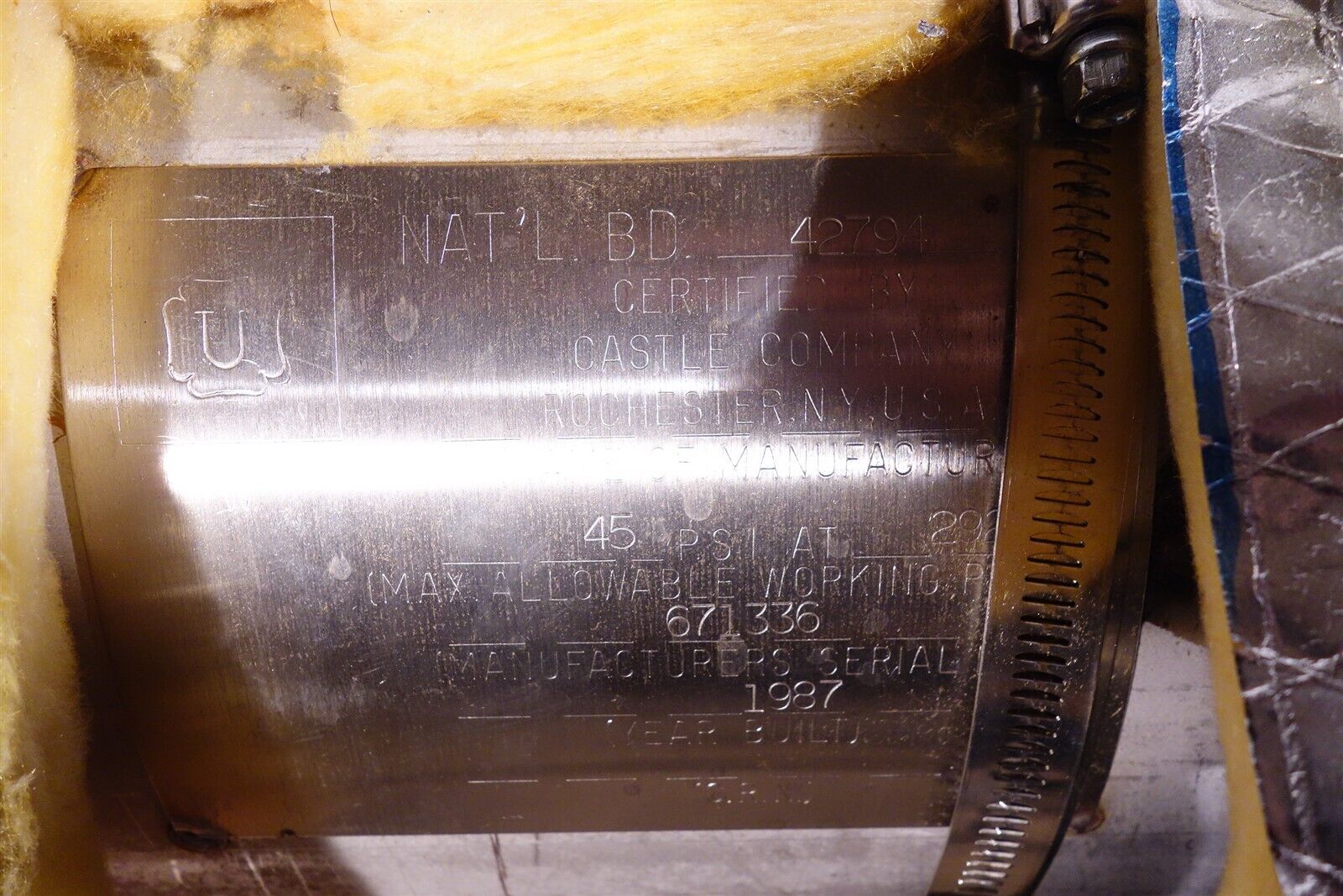 Stainless Steel Pressure Vessel / Pressure Chamber / Autoclave Submarine Door 