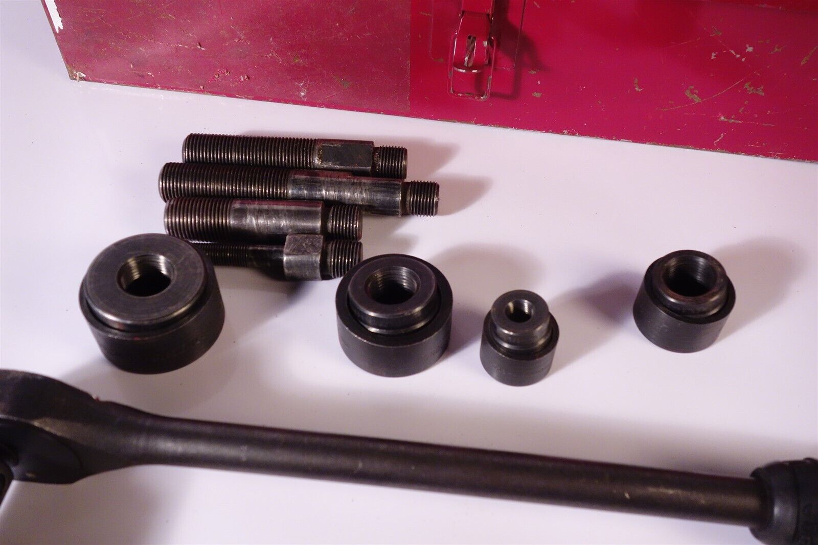 ENERPAC Slug Buster Knockout Punch Set Complete + Ratchet 1 1/4, 1, 3/4, 1/2" 
