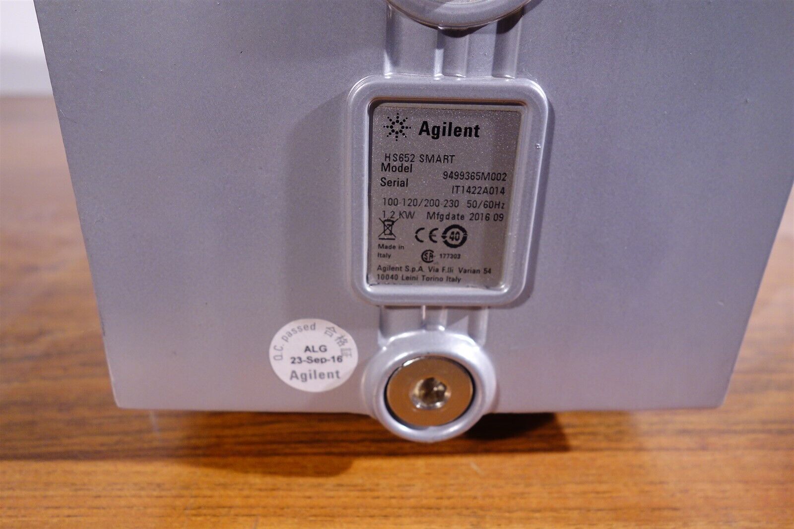 Varian HS-652 Rotary Vane Pump 
