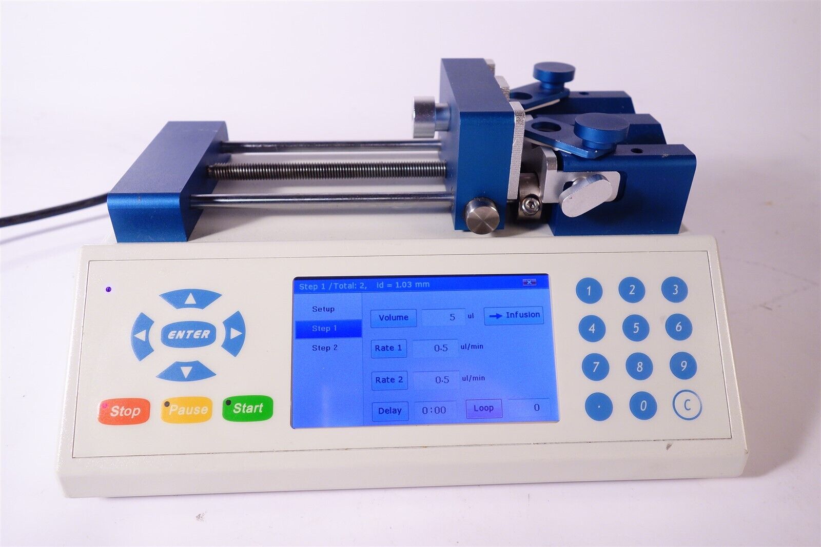 Chemyx Fusion 200 Touch Screen Digital Dual Syringe Pump 2 Channel Infusion 