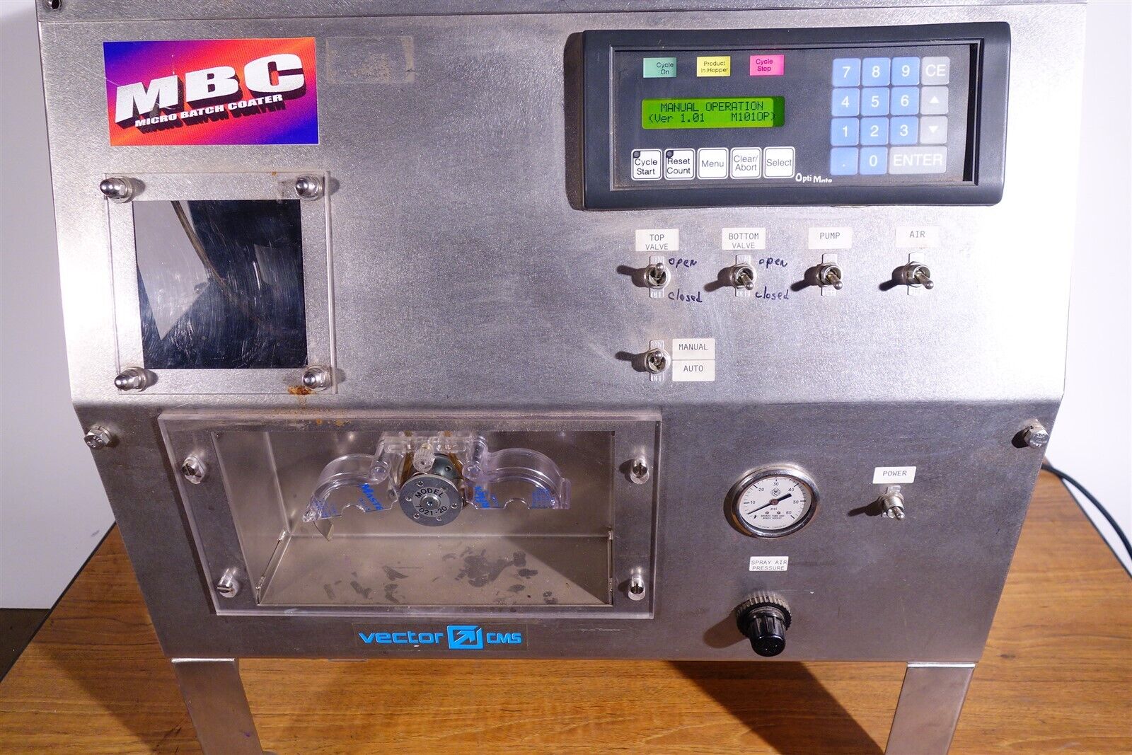 Freund / Vector Corporation Micro Batch Coater MCA-8483