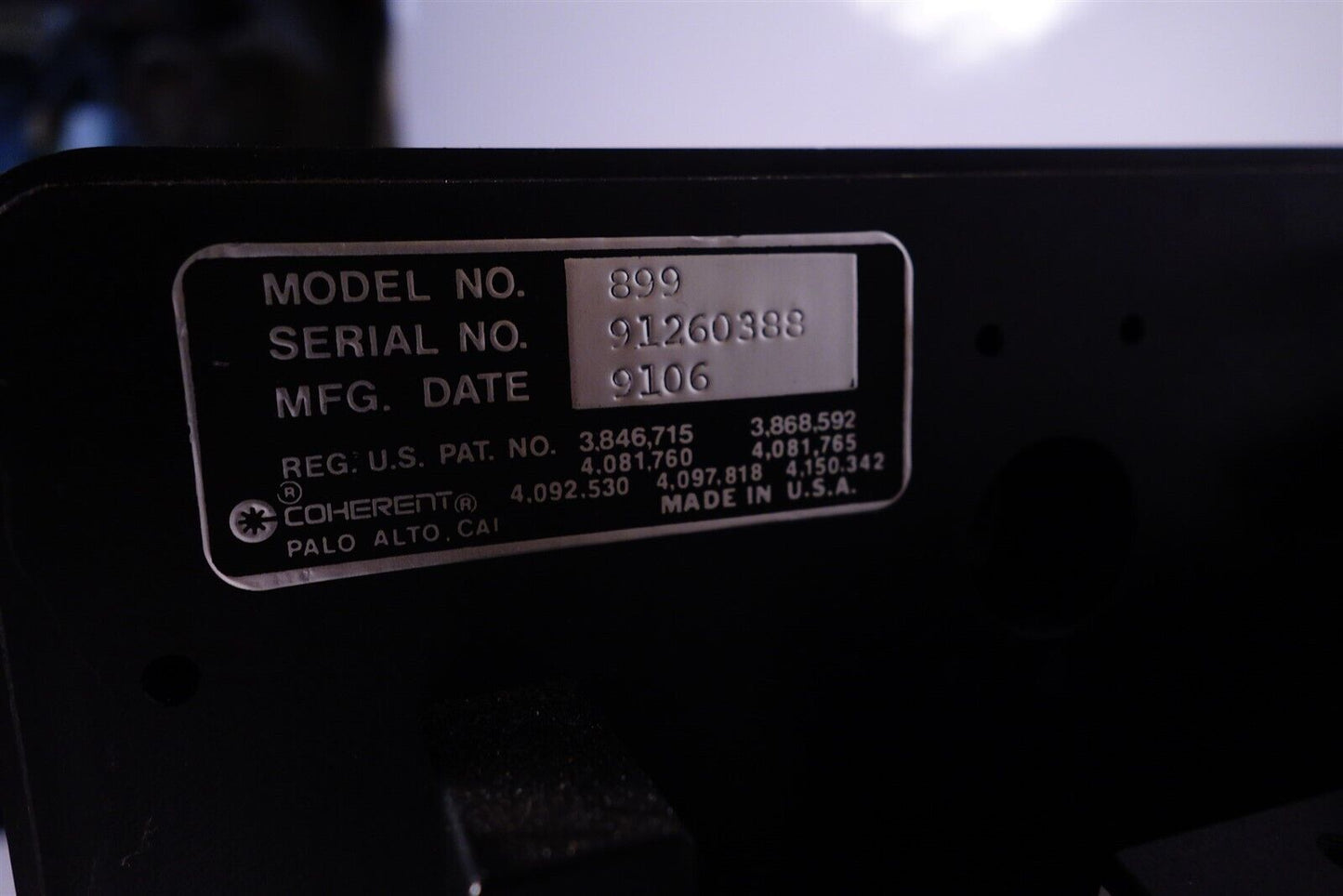 Coherent 899 Ring Laser