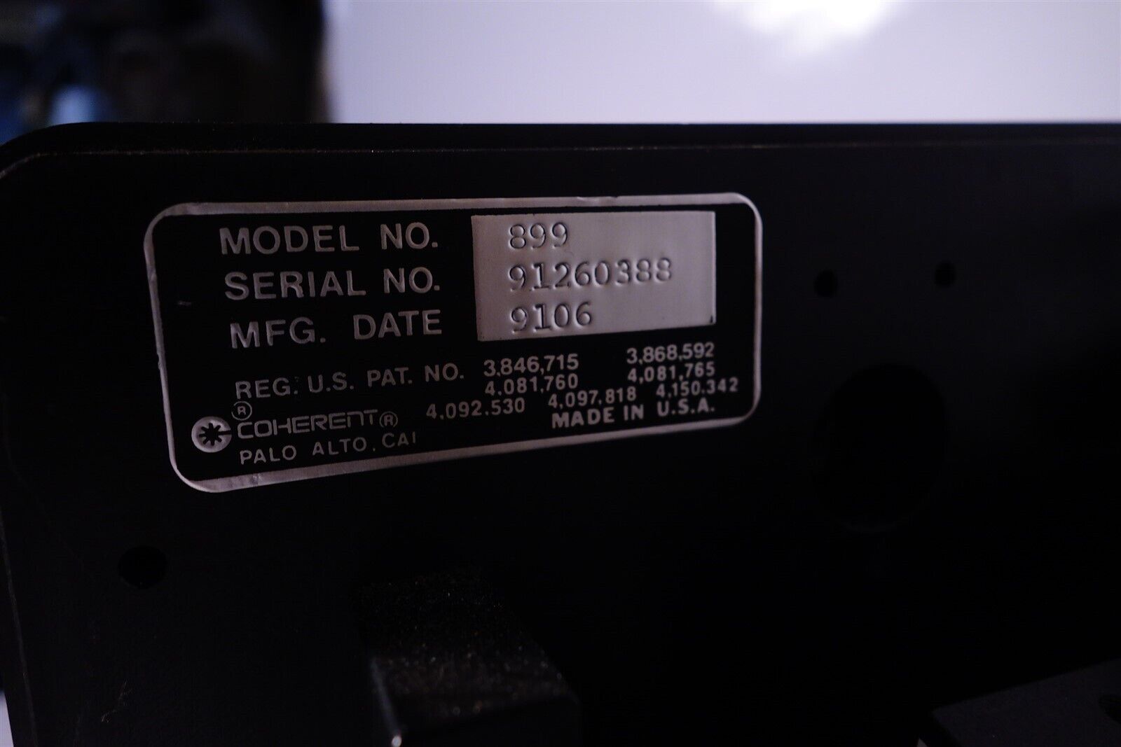 Coherent 899 Ring Laser