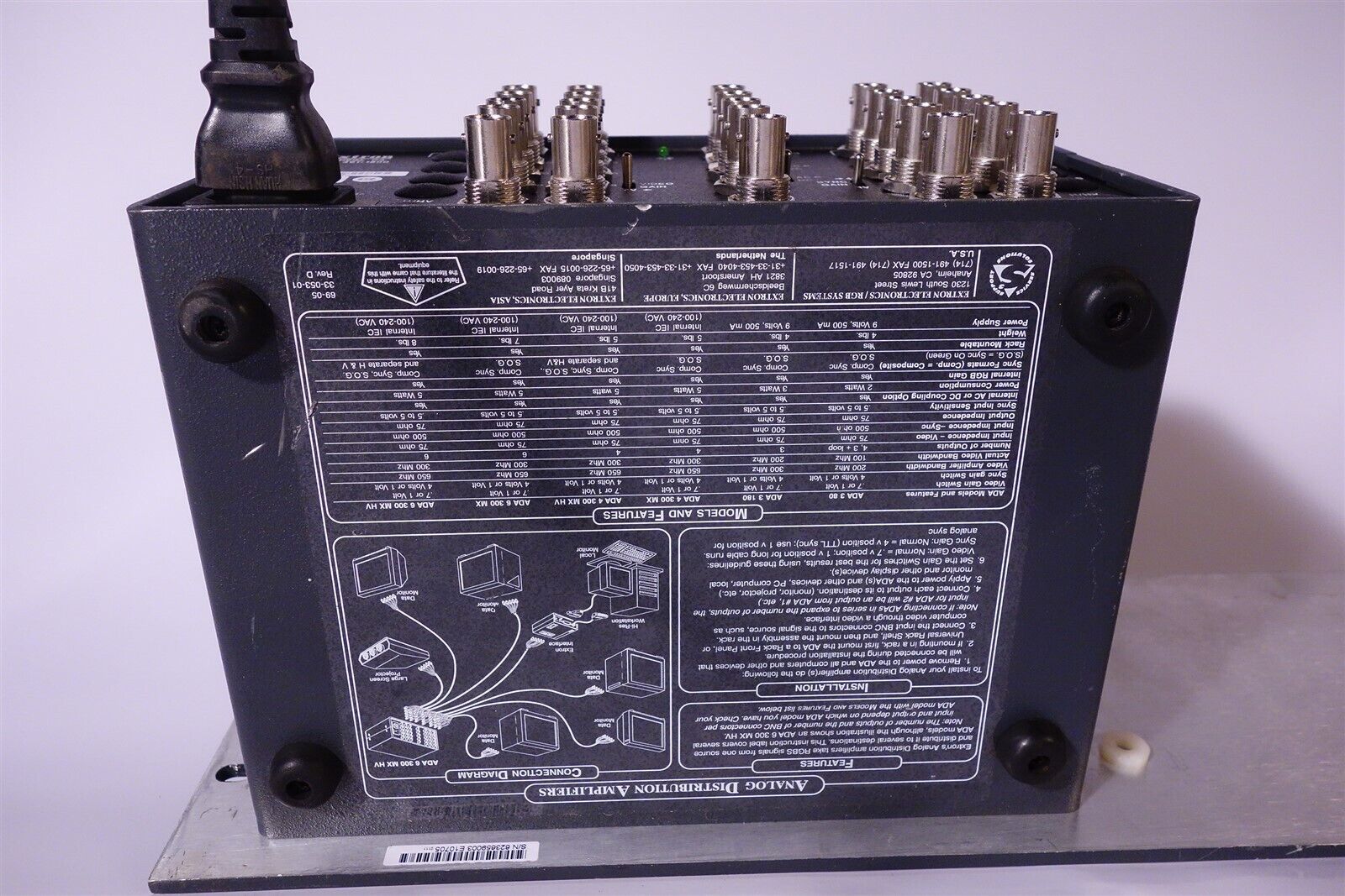 EXTRON RGB Distribution Amplifier ADA 4 300 MX Rackmount