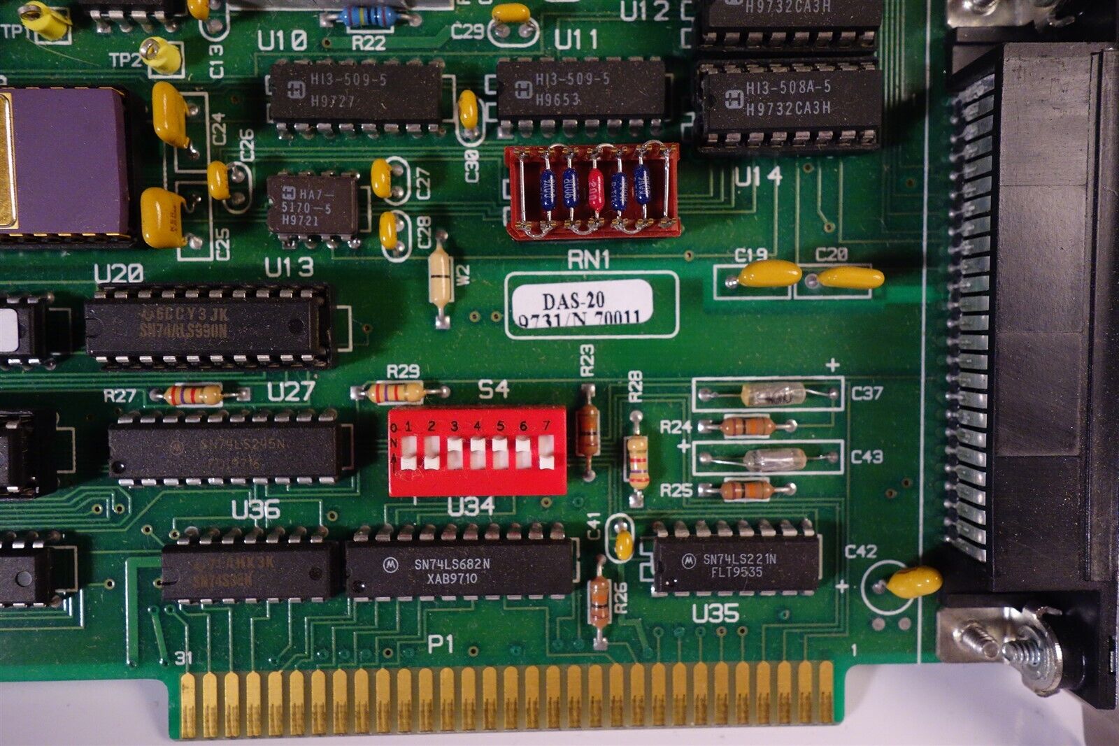 Metrabyte Corp DAS-20 PC6712 14058 Rev D Analog/Digital Board