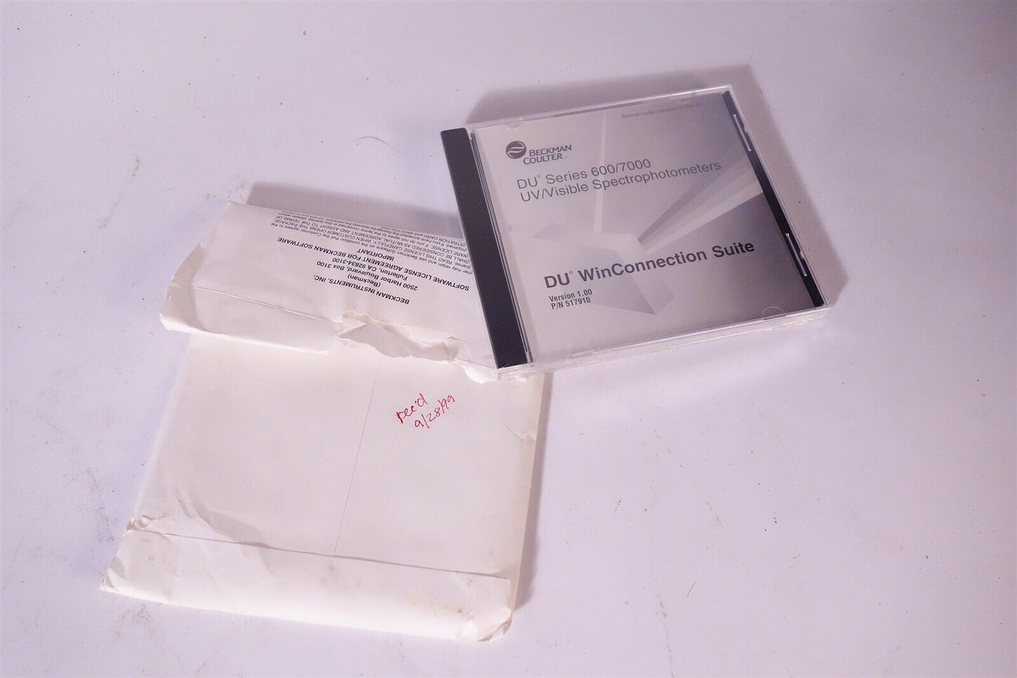 Beckman DU Winconnection Suite DU 600 / 700 series Spectrophotometer 517911 
