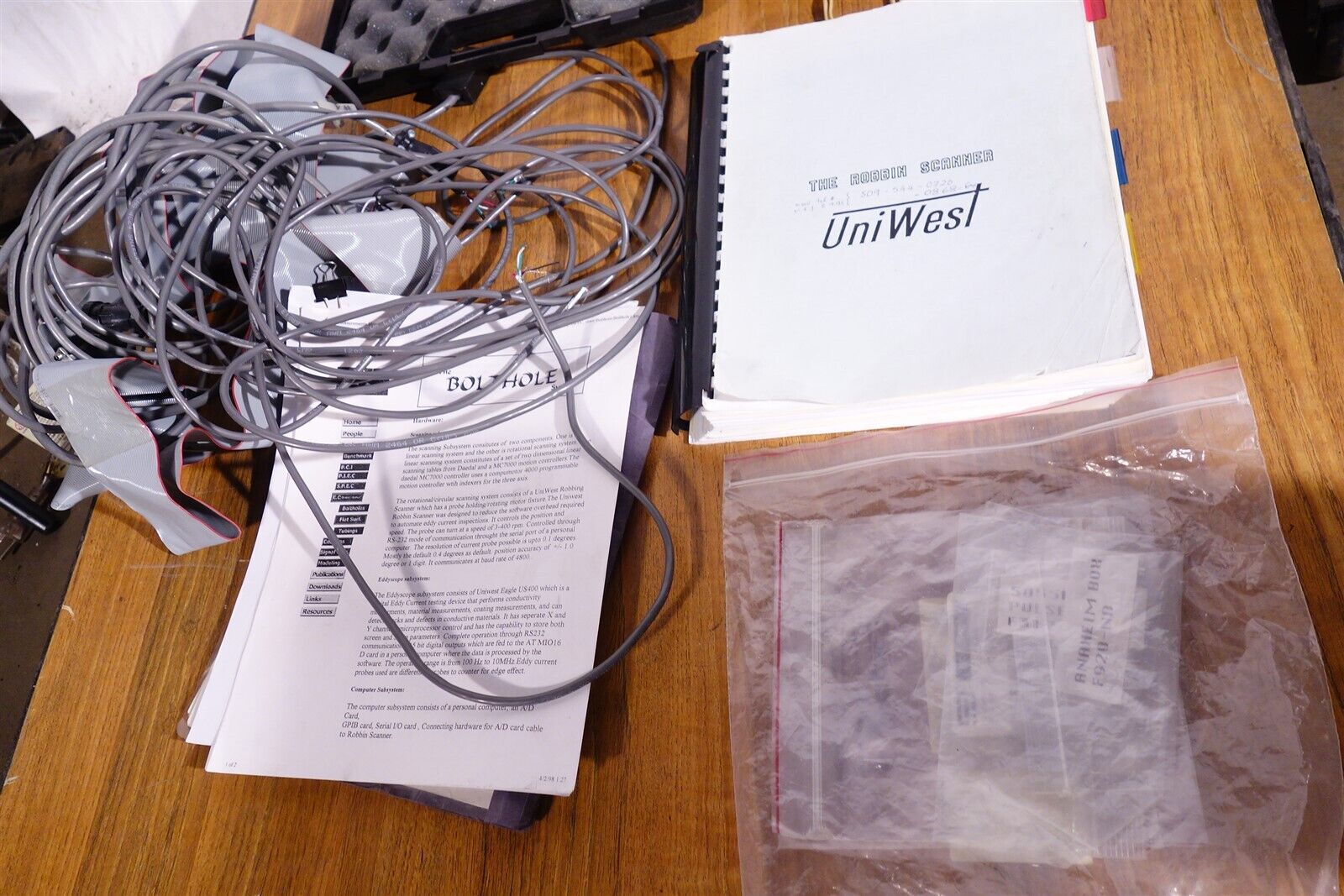 UniWest Eddy Current System / Bolt Hole Scanner with Lots of Accessories Probes 