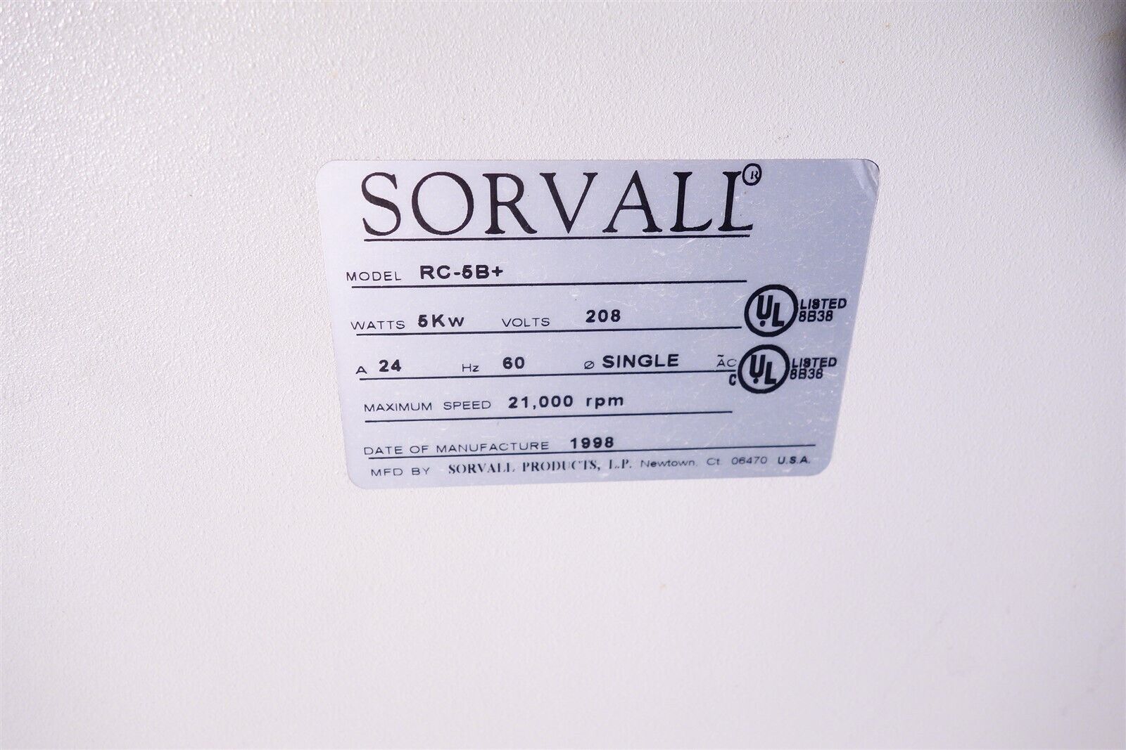 Sorvall RC5B Plus Centrifuge 