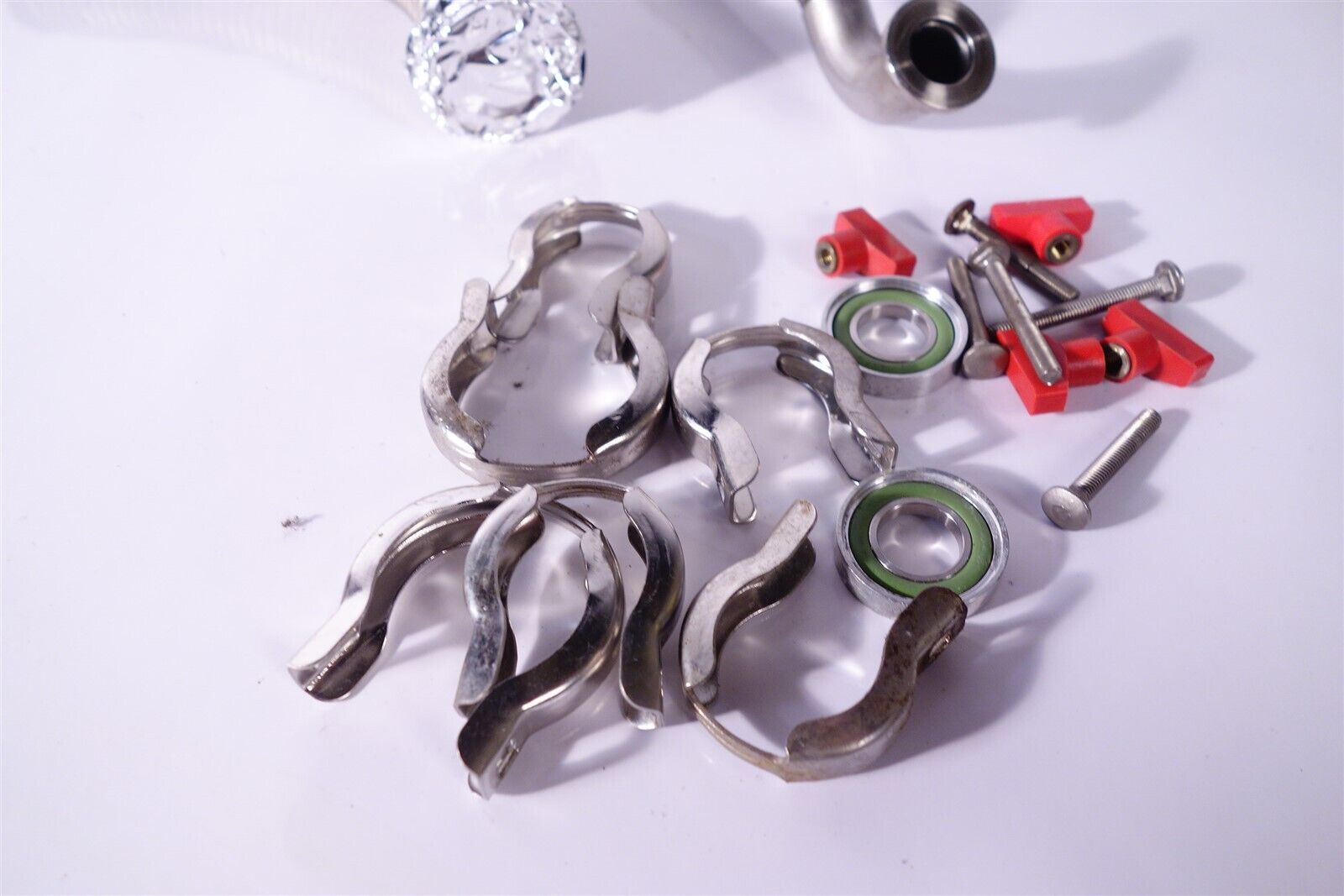 Lot of Vacuum Hoses & Fitting Stainless Edwards / Varian 