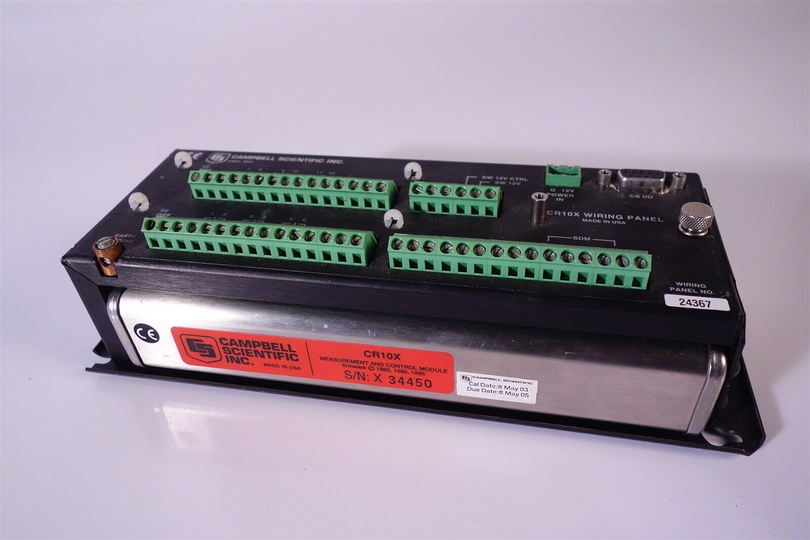 Campbell Scientific CR10X + Wiring Panel