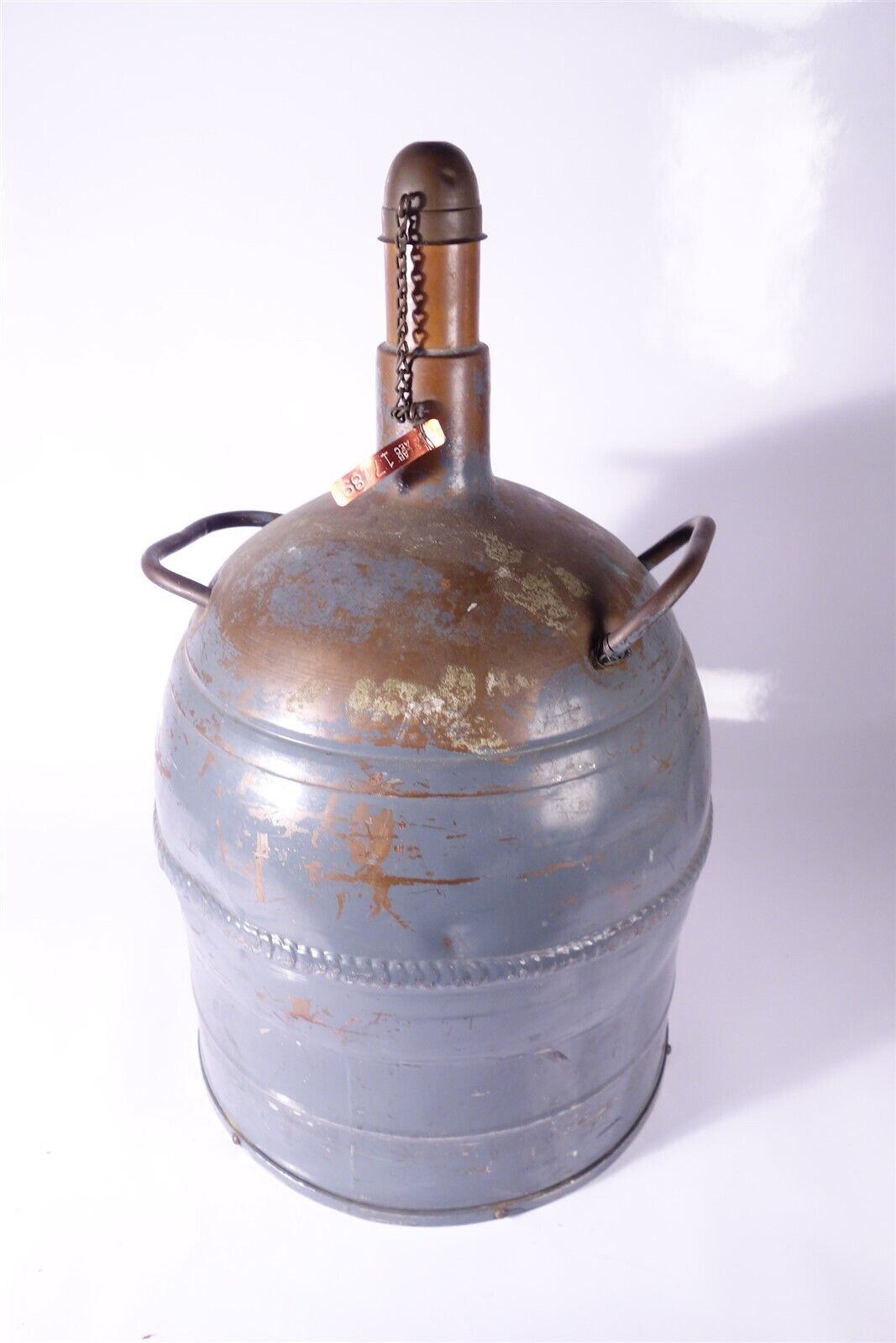 Standard Air SL25 Vintage Dewar / Copper LNO2 Liquid Nitrogen Dewar 
