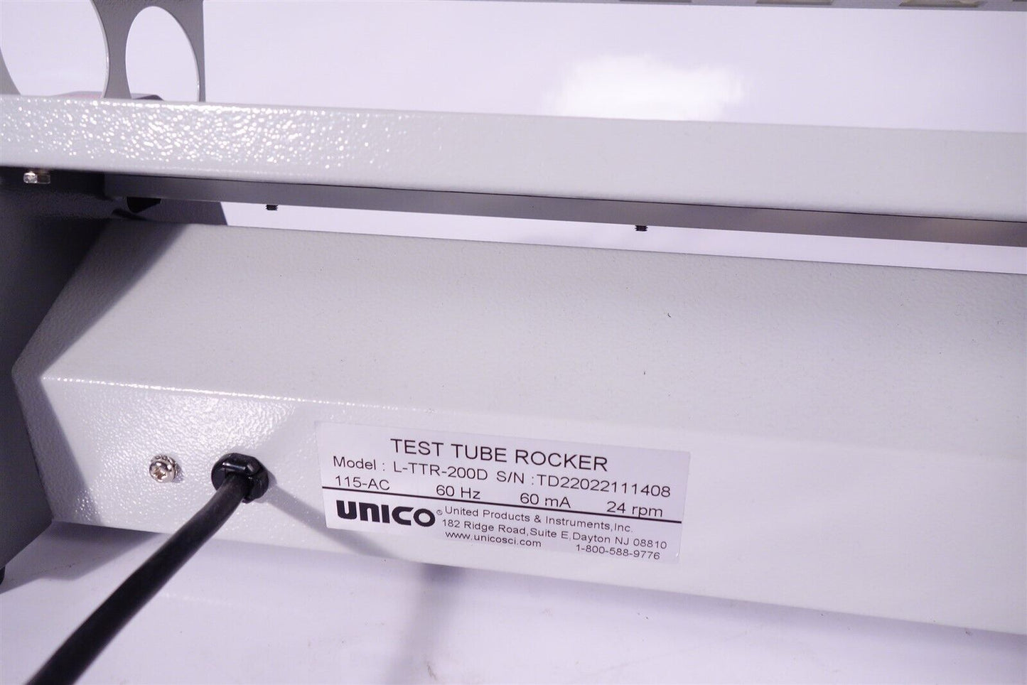 Unico L-TTR200D Test Tube Rocker Mixer 30 tubes vials with PAUSE button 110V