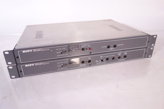 Marti SCD-10 SCG-10 Subcarrier Demodulator / Generator Combo for Broadcast - EXC
