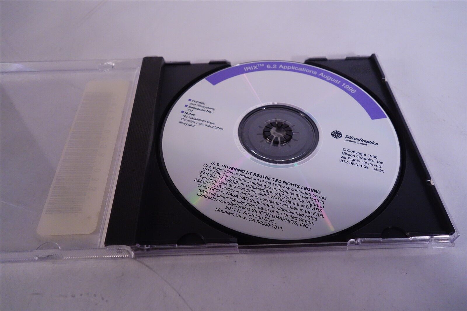 SGI Silicon Graphics IRIX 6.2 Applications 