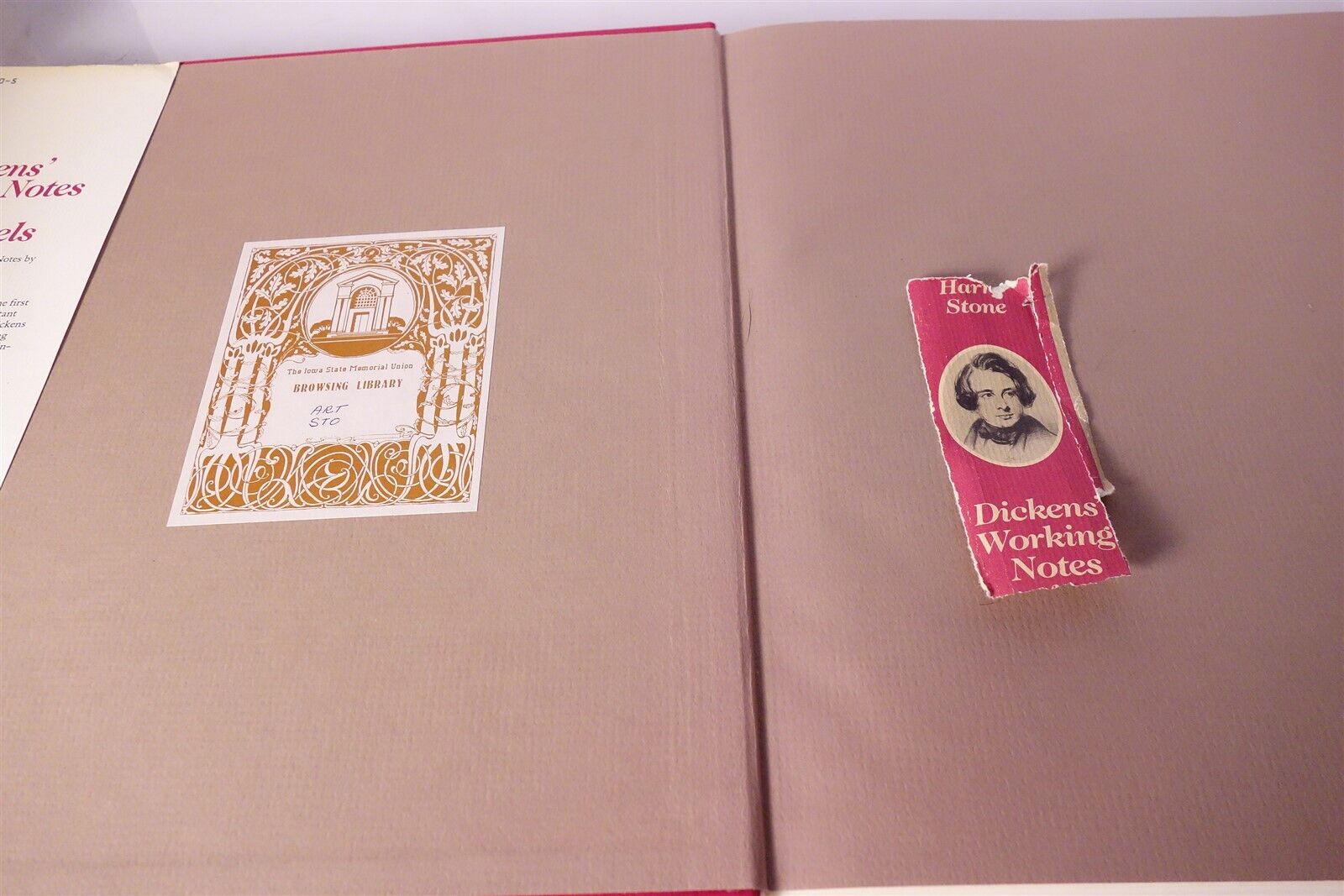 Charles Dickens' Working Notes for His Novels (1987 Hardcover) FACSIMILE edition