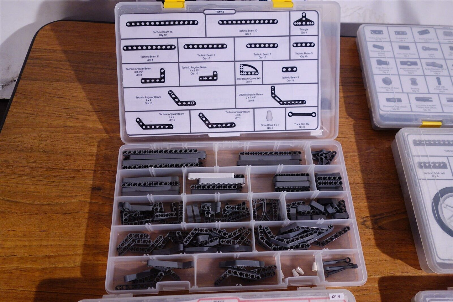 Lot of Lego Mindstorms NXT Education Parts / Accessories in Labeled Bins 