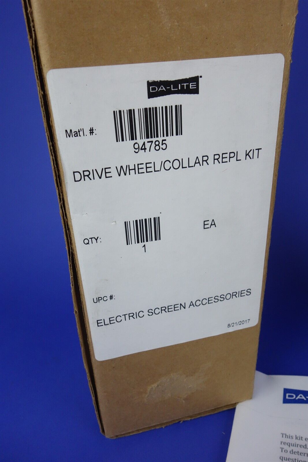 Da-Lite 94785 elero somfy Powered Screen Drive wheel / Collar Replacement Kit 