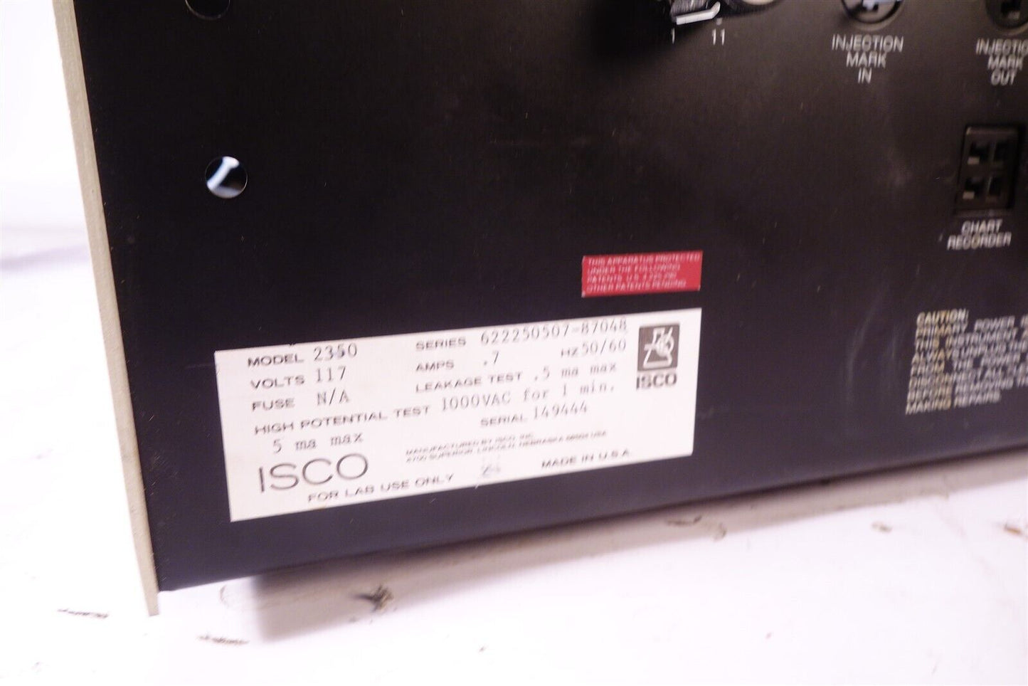 Isco Model 2350 Pro Team LC Inert Liquid Chromatography Flow Control / Pump 