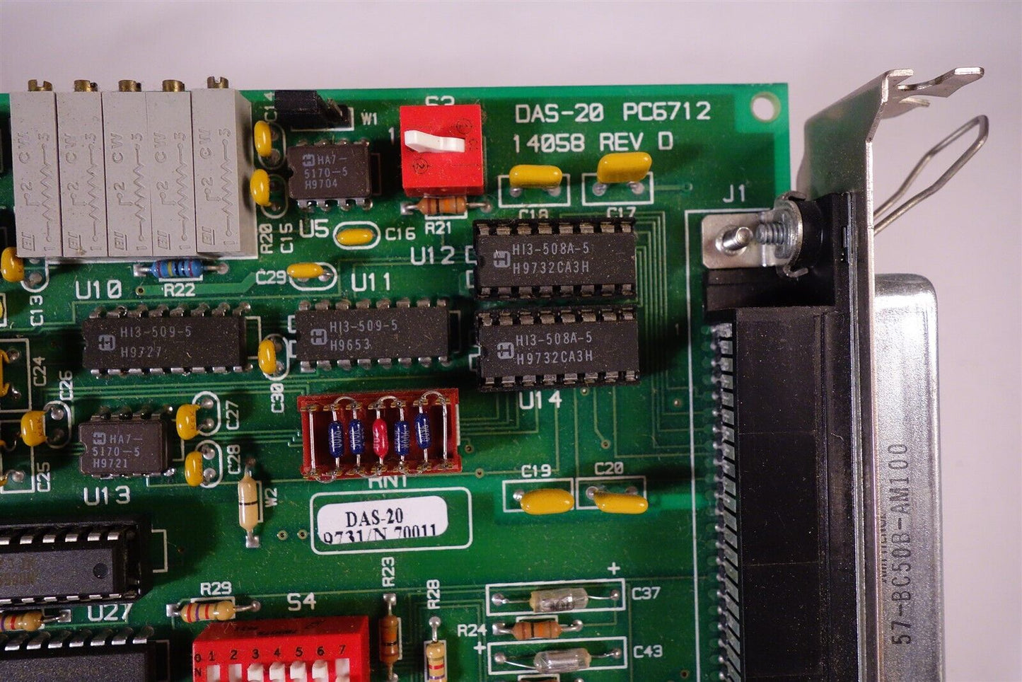 Metrabyte Corp DAS-20 PC6712 14058 Rev D Analog/Digital Board