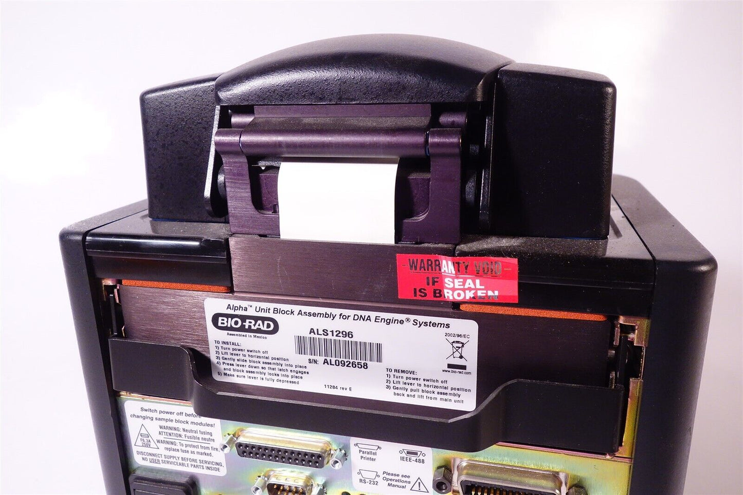 BIORAD / MJ Research PTC-200 DNA thermal cycler PCR Machine Alpha Unit Block 