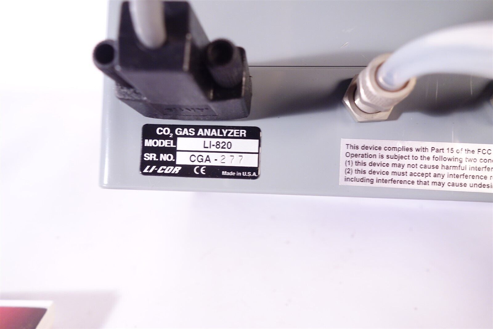 Li-Cor Licor LI-820 CO2 Gas Analyzer + Accessories 