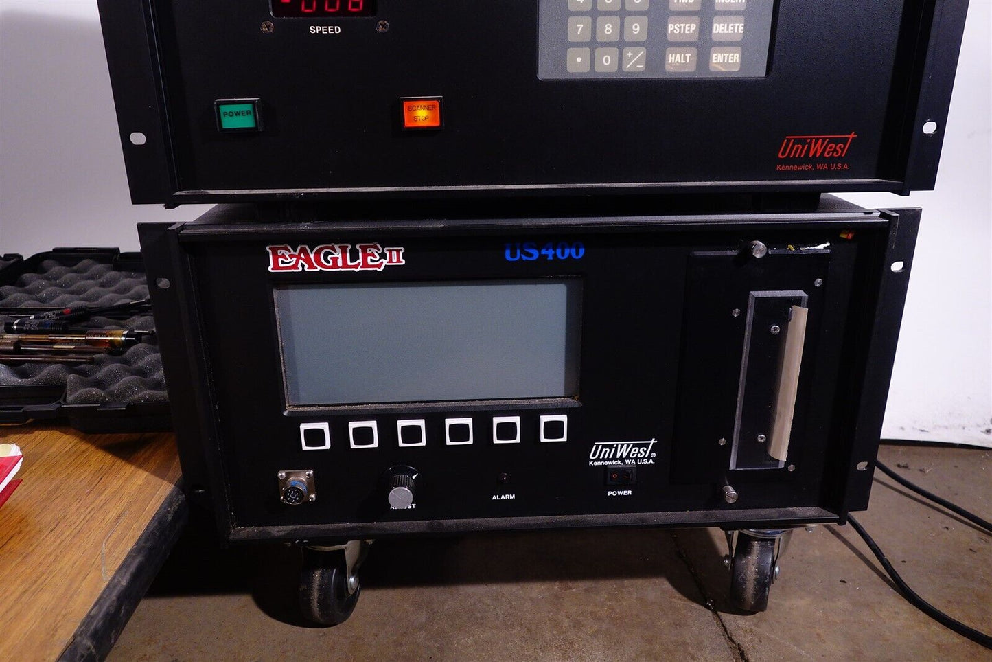 UniWest Eddy Current System / Bolt Hole Scanner with Lots of Accessories Probes 