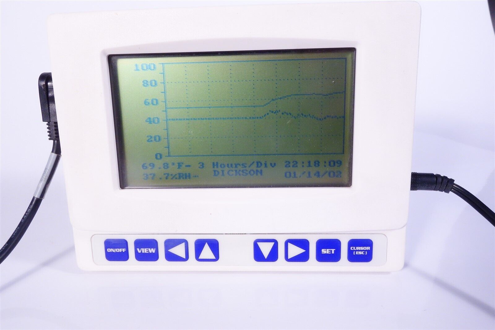 Dickson FH125 Temperature Humidity Recorder Lcd Display Graphing Logger