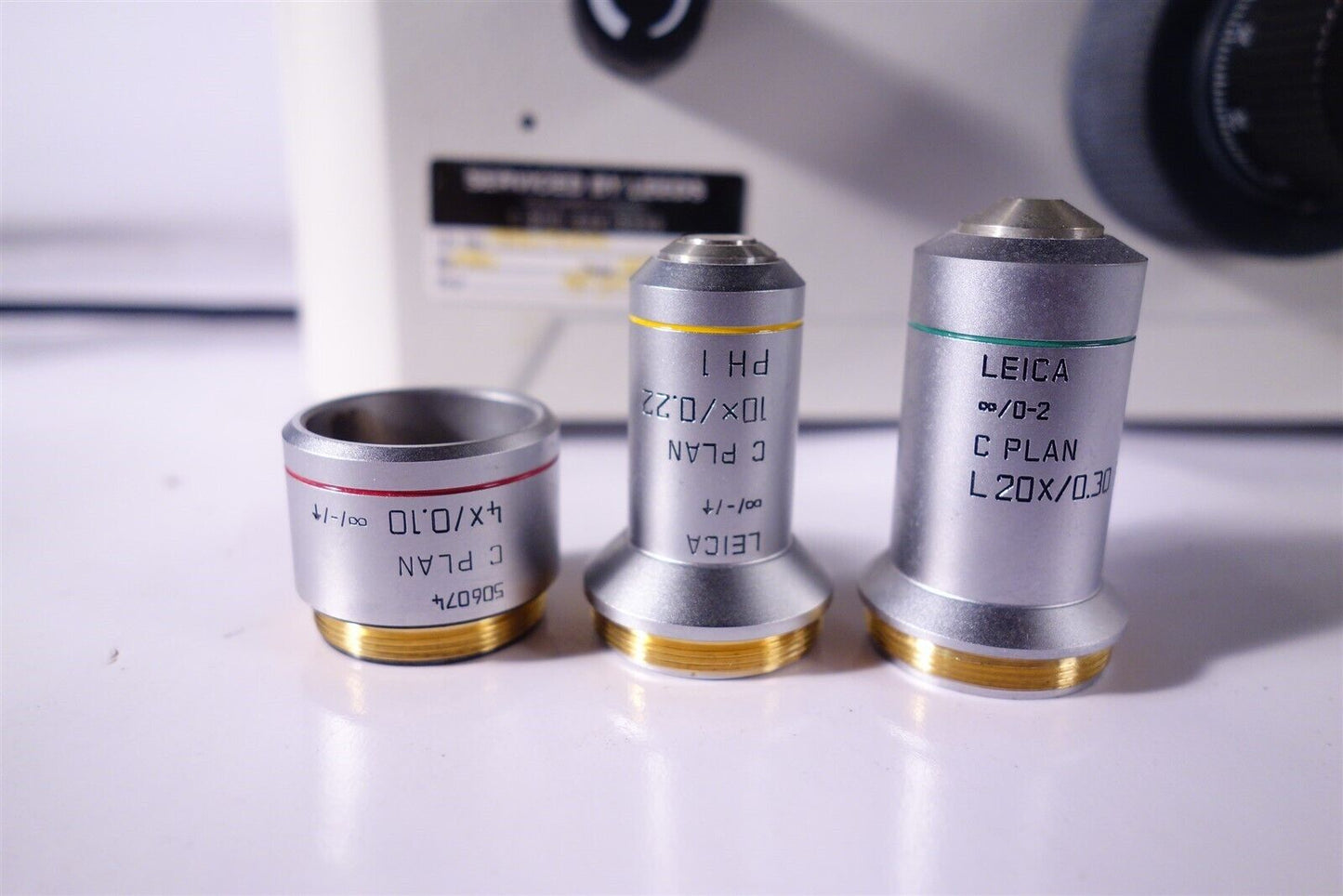 Leica / Leitz DMIL Inverted Phase Contrast Microscope with Objectives, Complete