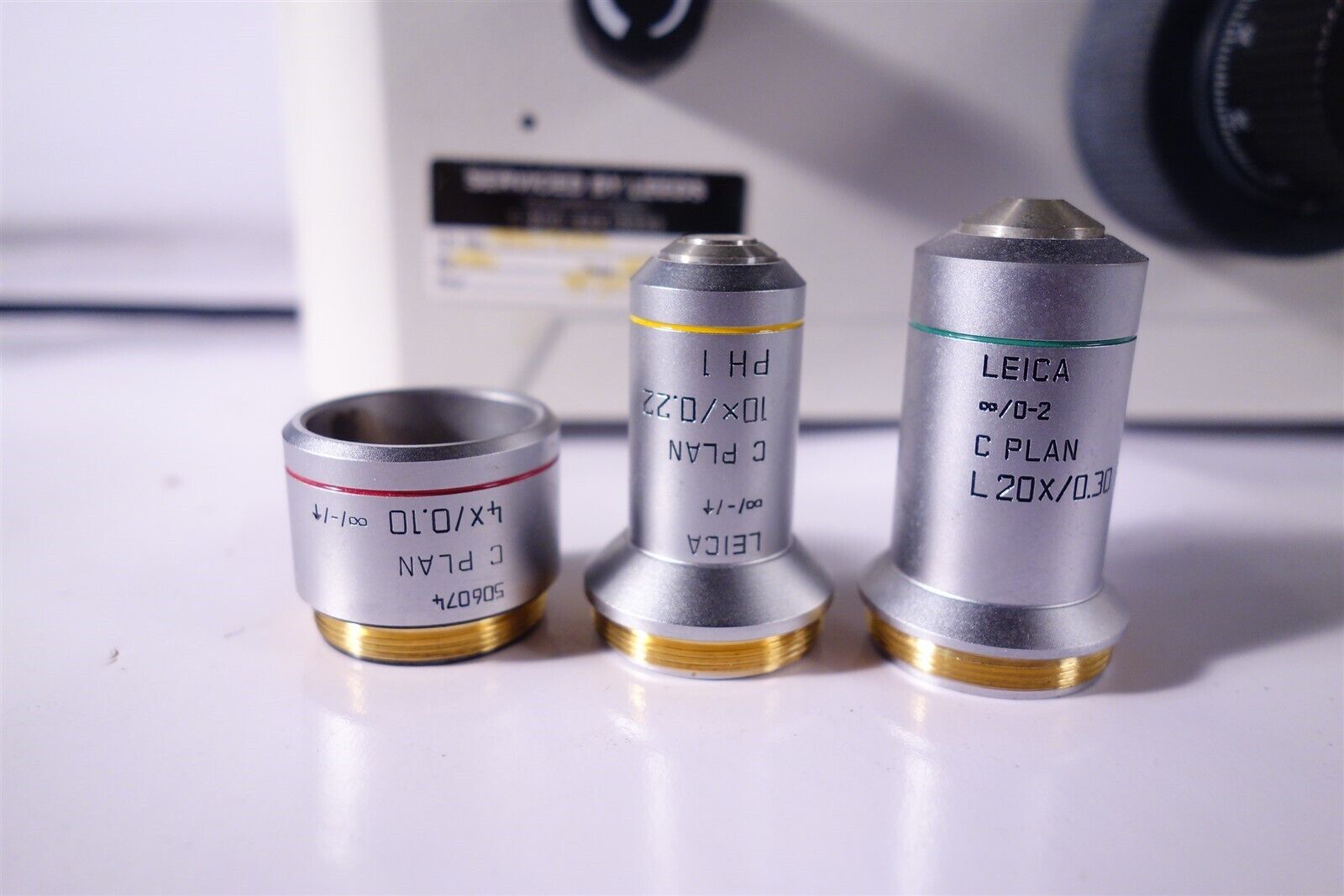Leica / Leitz DMIL Inverted Phase Contrast Microscope with Objectives, Complete