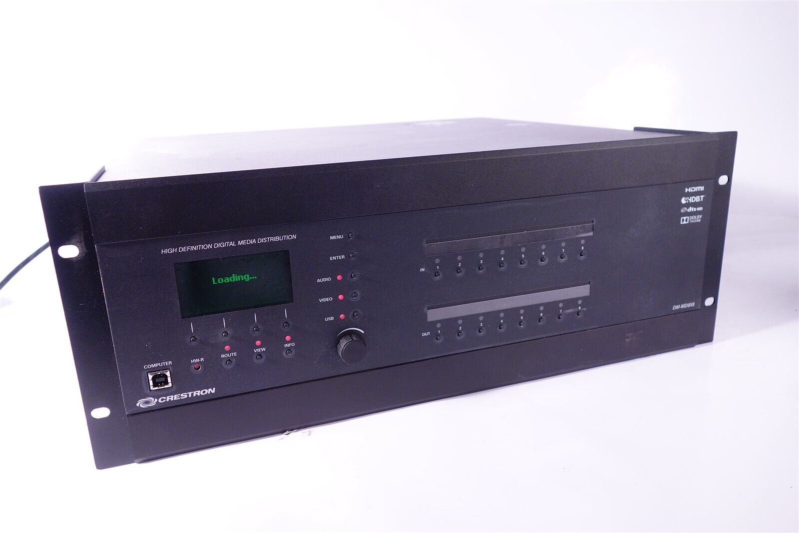 Crestron DM-MD8x8 Switcher with 4 DMC-4K-C-DSP + DMC-4K-CO-H DMC-HDO 