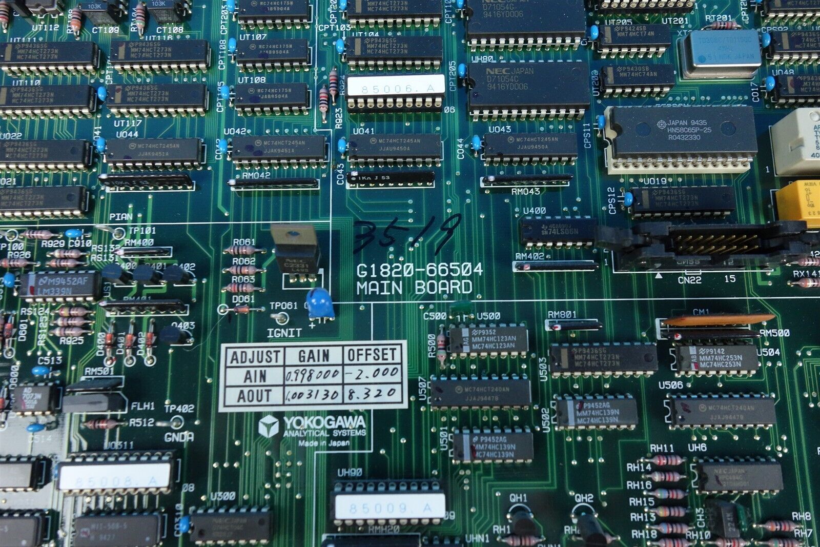 HP Agilent G1820-66504 HP 4500 ICP-MS Mass Spec Main System Board G1820A