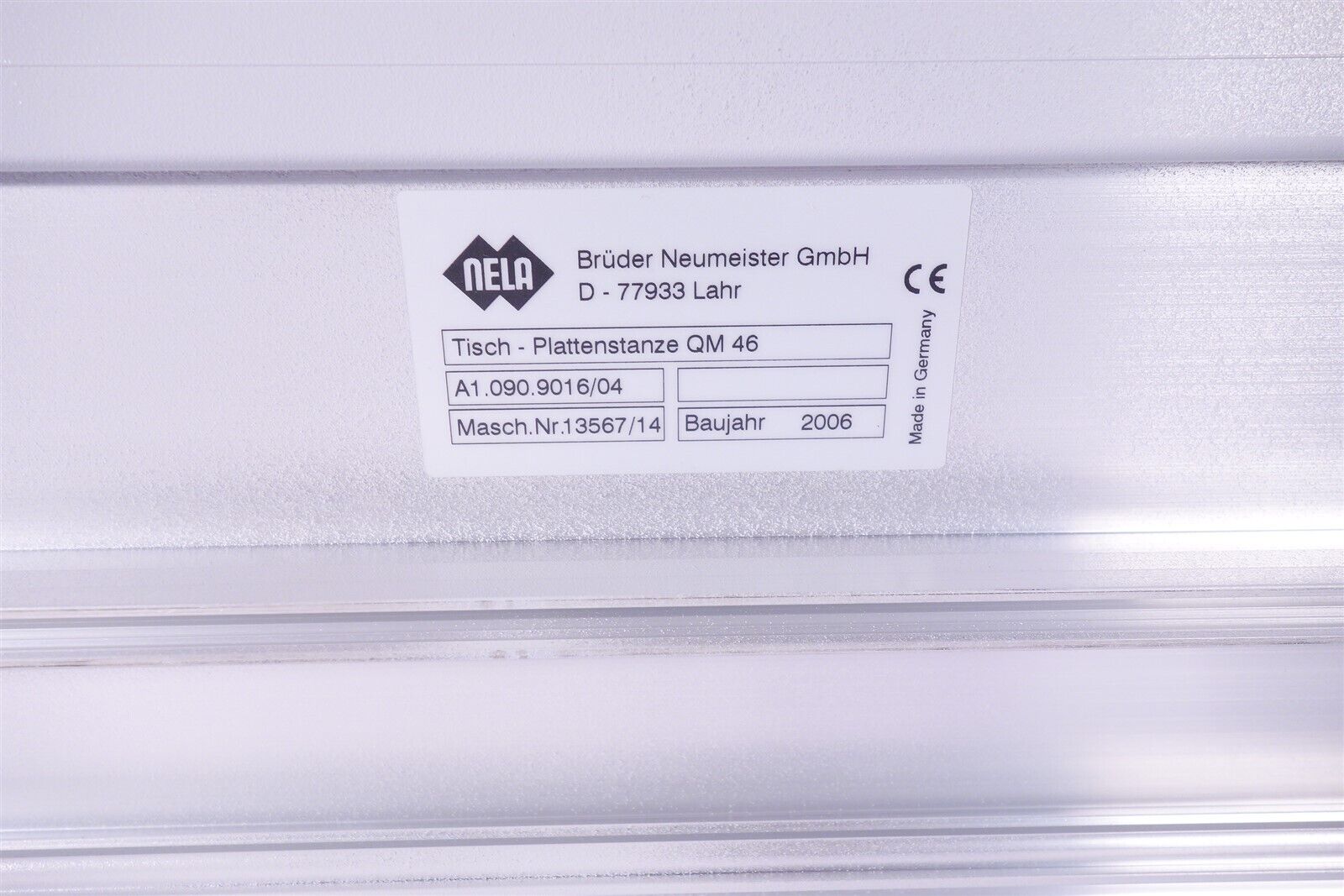 Heidelberg NELA QM46 QM46 Plate Punch - Excellent 