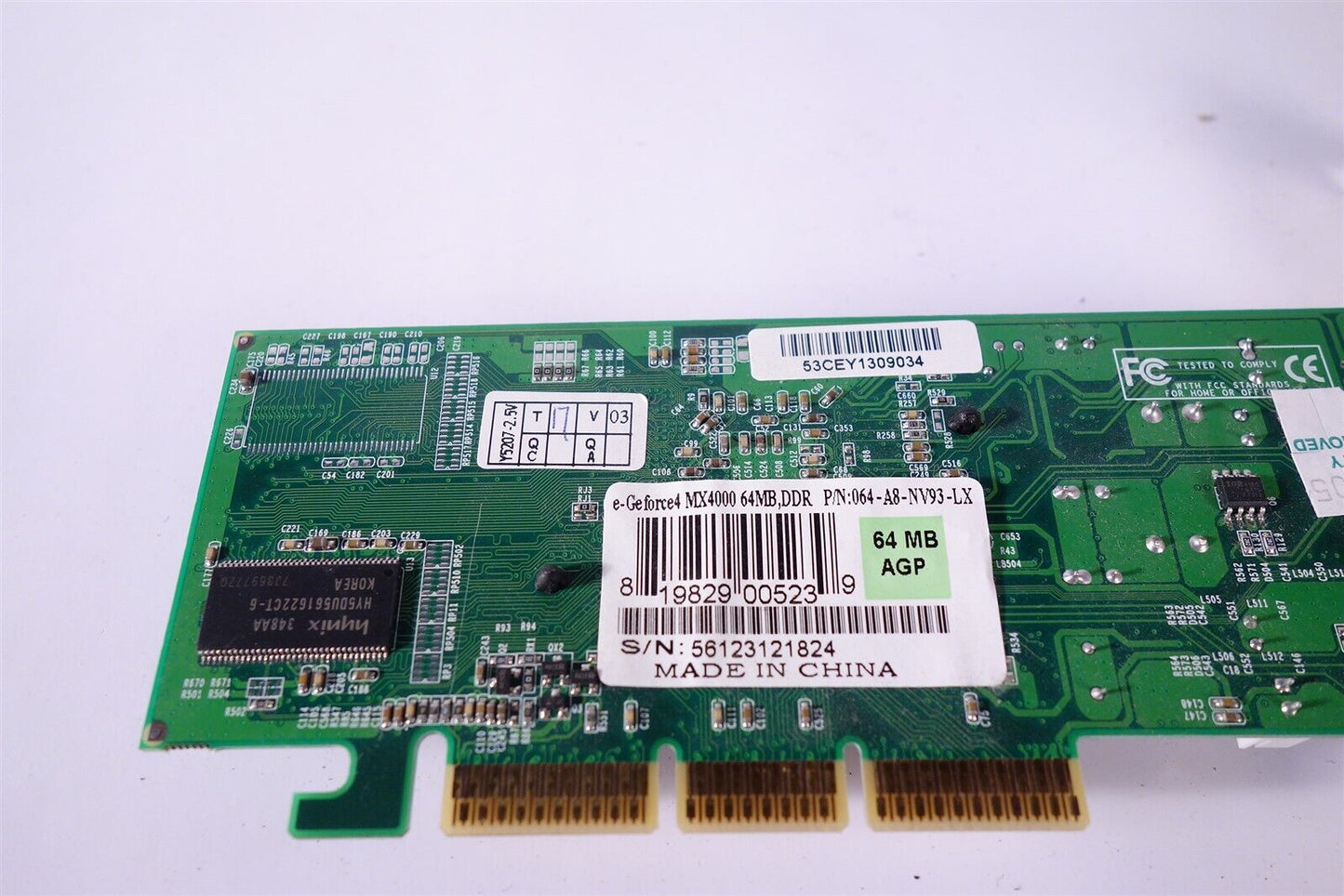 Retro Game Geforce MX4000 AGP 64MB