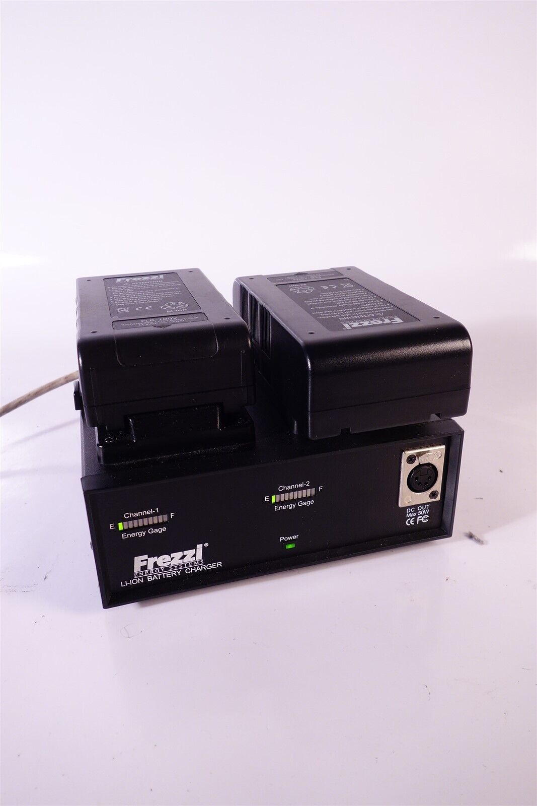 Lot of 2 Frezzi FLB-100V Battery Packs with FLC-2V Charger 