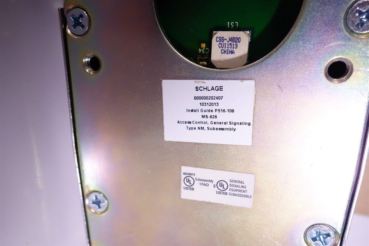 Schlage P516-106 MS-626 General Signaling Access Door Readers / Card Readers New