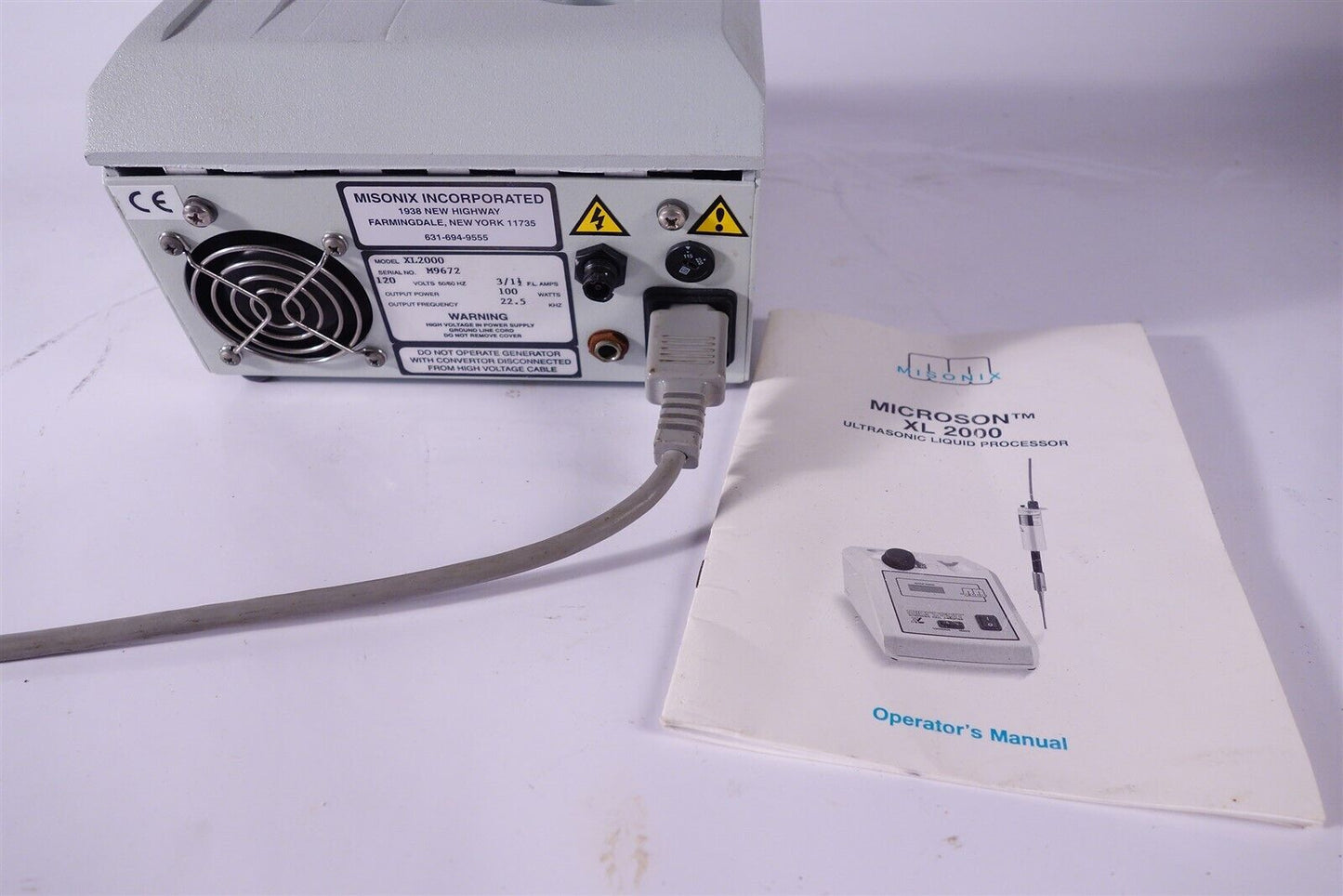 Misonix, Inc. XL2000 Ultrasonic Liquid Processor / 