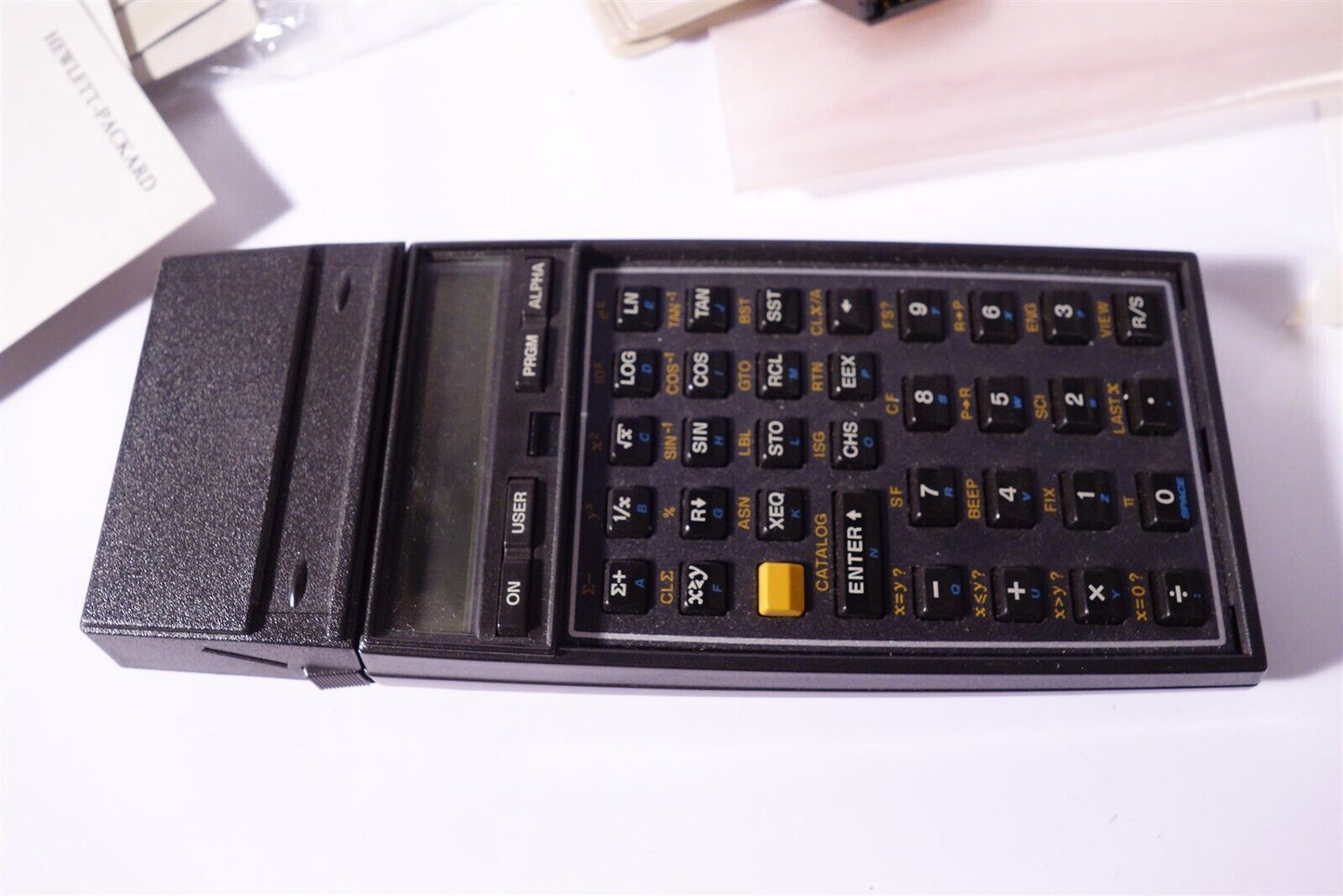 vintage Hewlett Packard HP-41C & 82104A Card Reader, Module manuals calculator