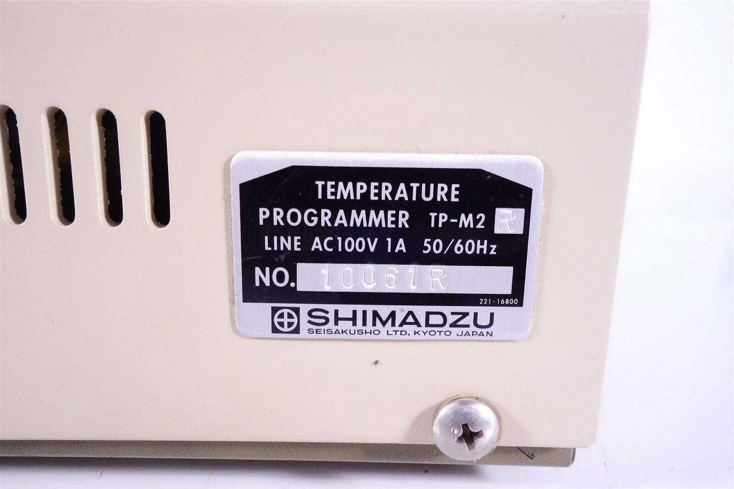 Shimadzu Temperature Programmer TP-M2R Gas Chro