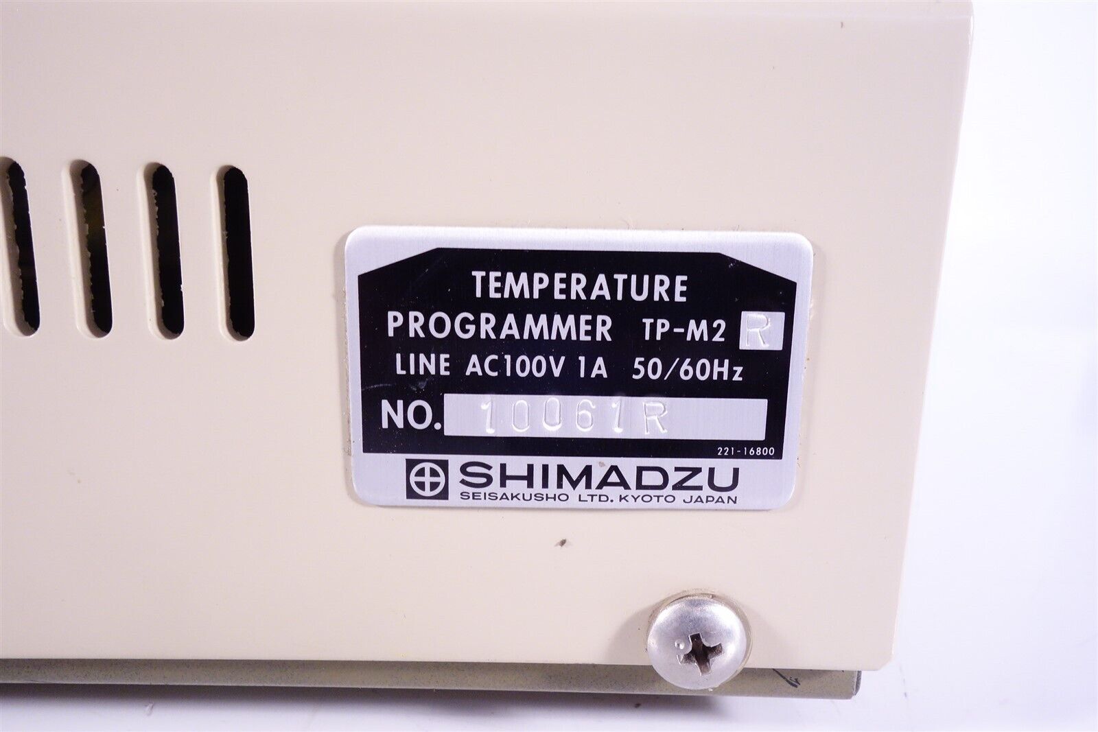 Shimadzu Temperature Programmer TP-M2R Gas Chro