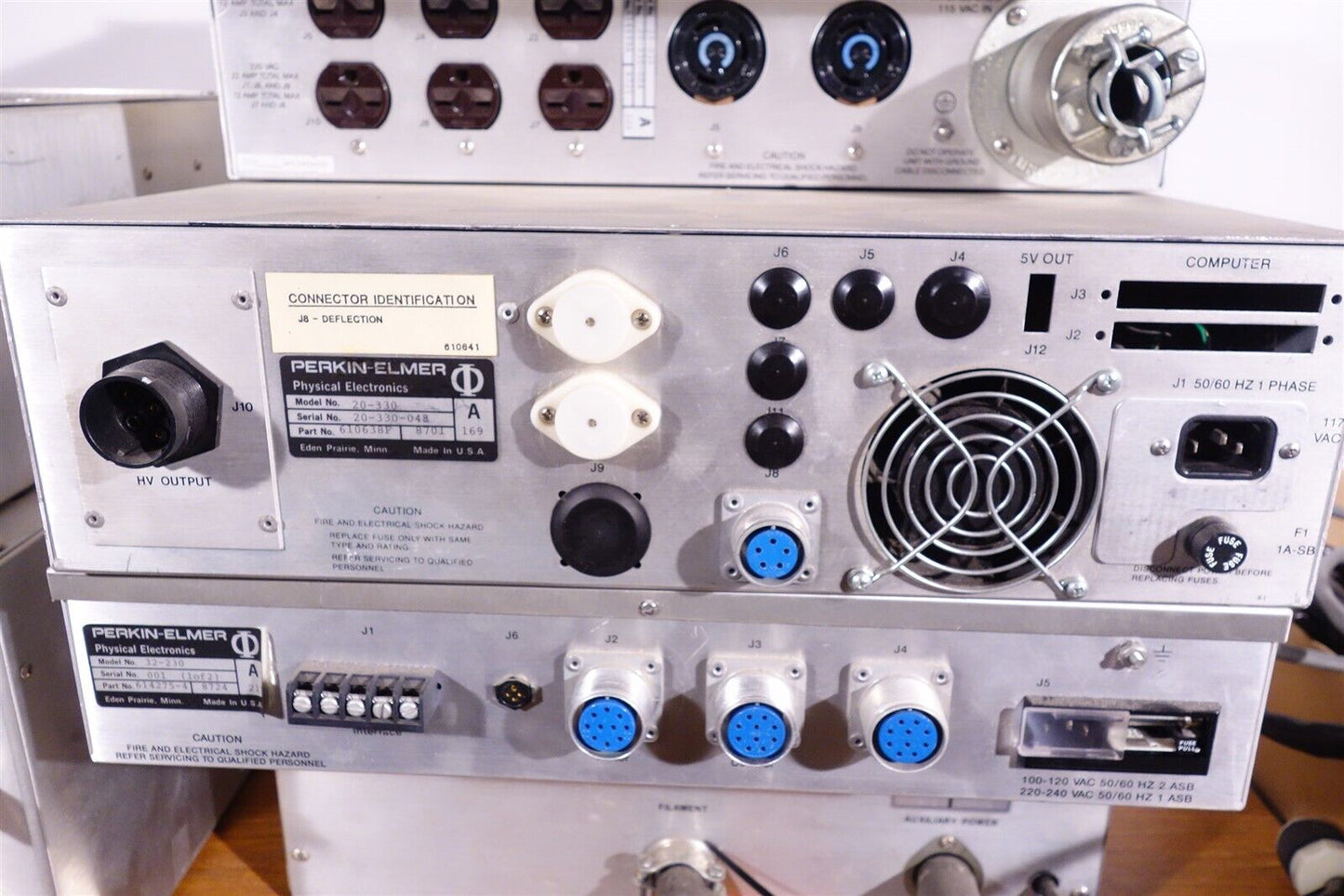 Physical Electronics PHI / Perkin Elmer Large lot of Components + Cables 