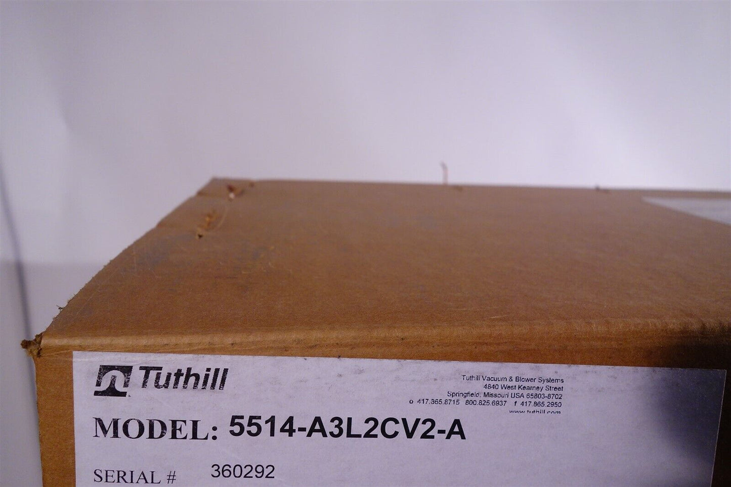 Tuthill 5514 Positive Displacement Blower 5514-A3L2CV2-A NEW in Crate