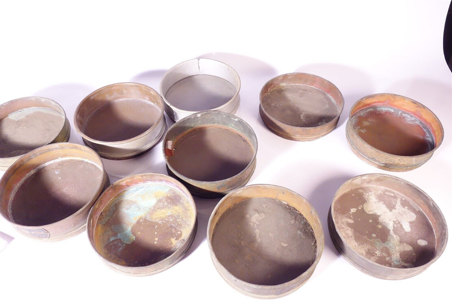 Large Lot of US Standard Sieves / Brass / Different Sizes 
