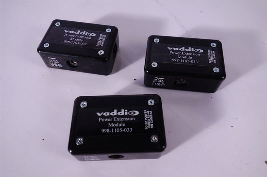 Lot of 3 Vaddio | 998-1105-033 | Power Extension Module