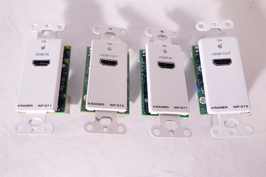 Lot of 4 Kramer WP-571/US HDMI to Cat 5/6 Wall Plate Transmitter
