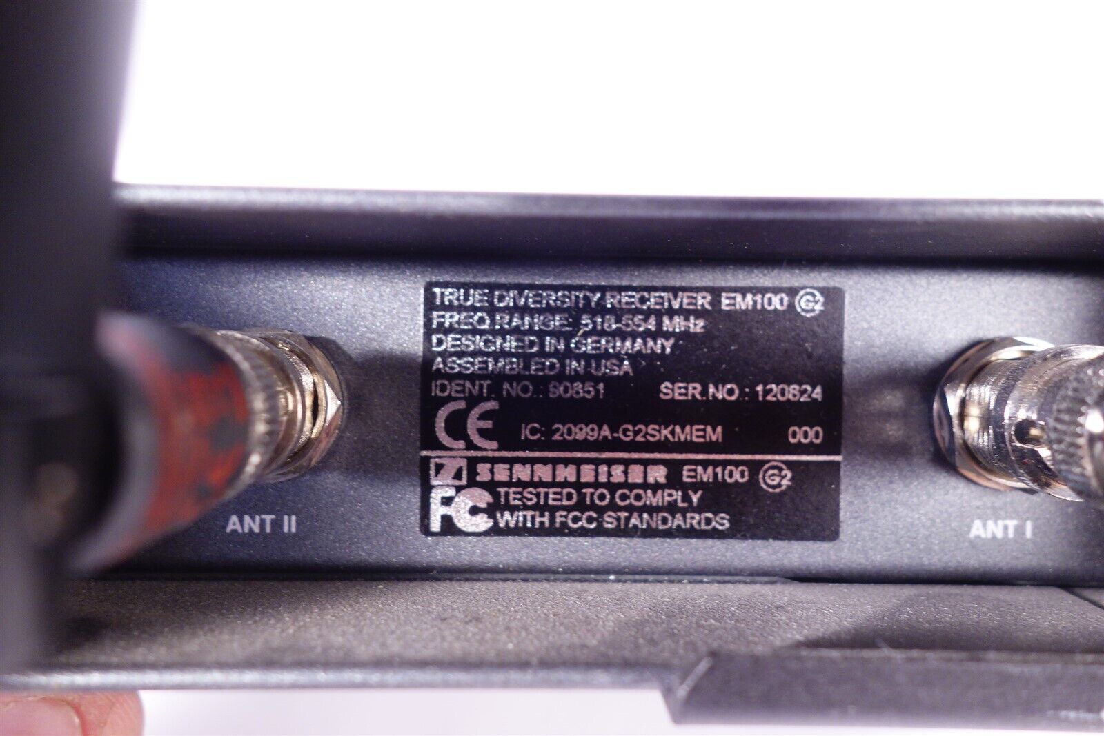 Two (2) Sennheiser EM100 G2 Wireless Receivers with (2) SK100 G3 Transmitters