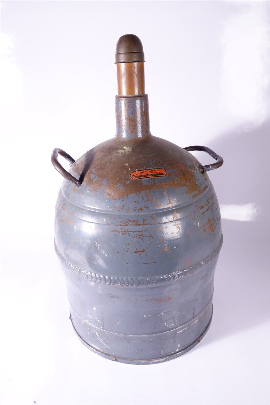 Standard Air SL25 Vintage Dewar / Copper LNO2 Liquid Nitrogen Dewar 