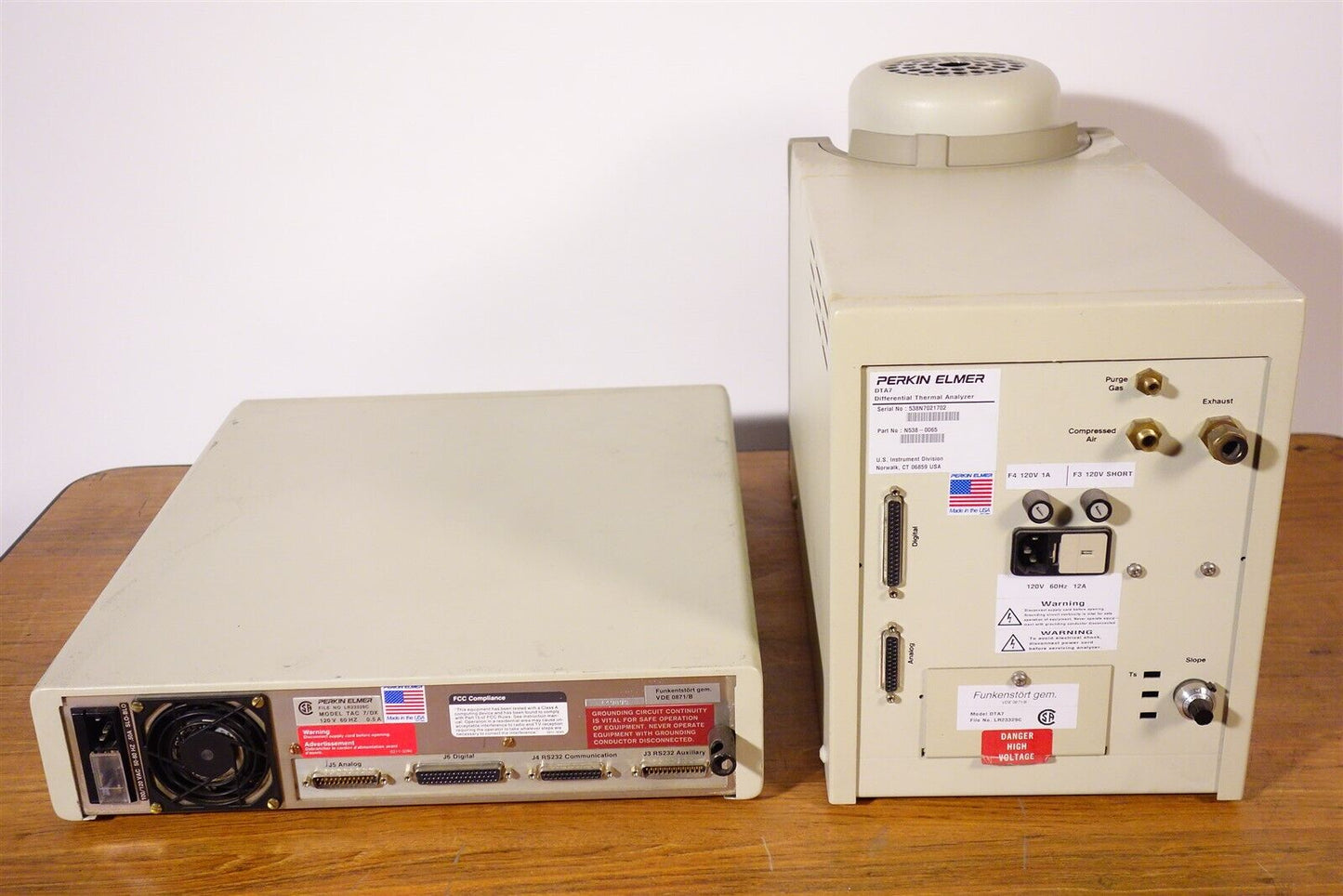 Perkin Elmer DTA7 Differential Thermal Analyzer + TAC7 Controller 