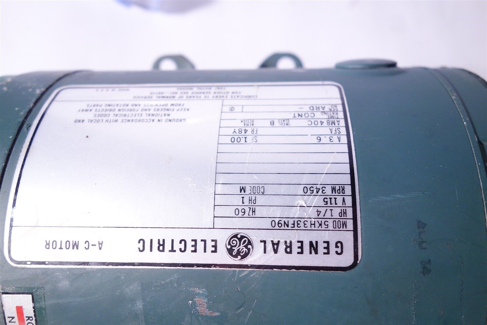 Weinman LFE FLUIDS D-11 TYPE 105 CZZ1BAVAT GE ELECTRIC MOTOR PUMP 1/4HP 115V