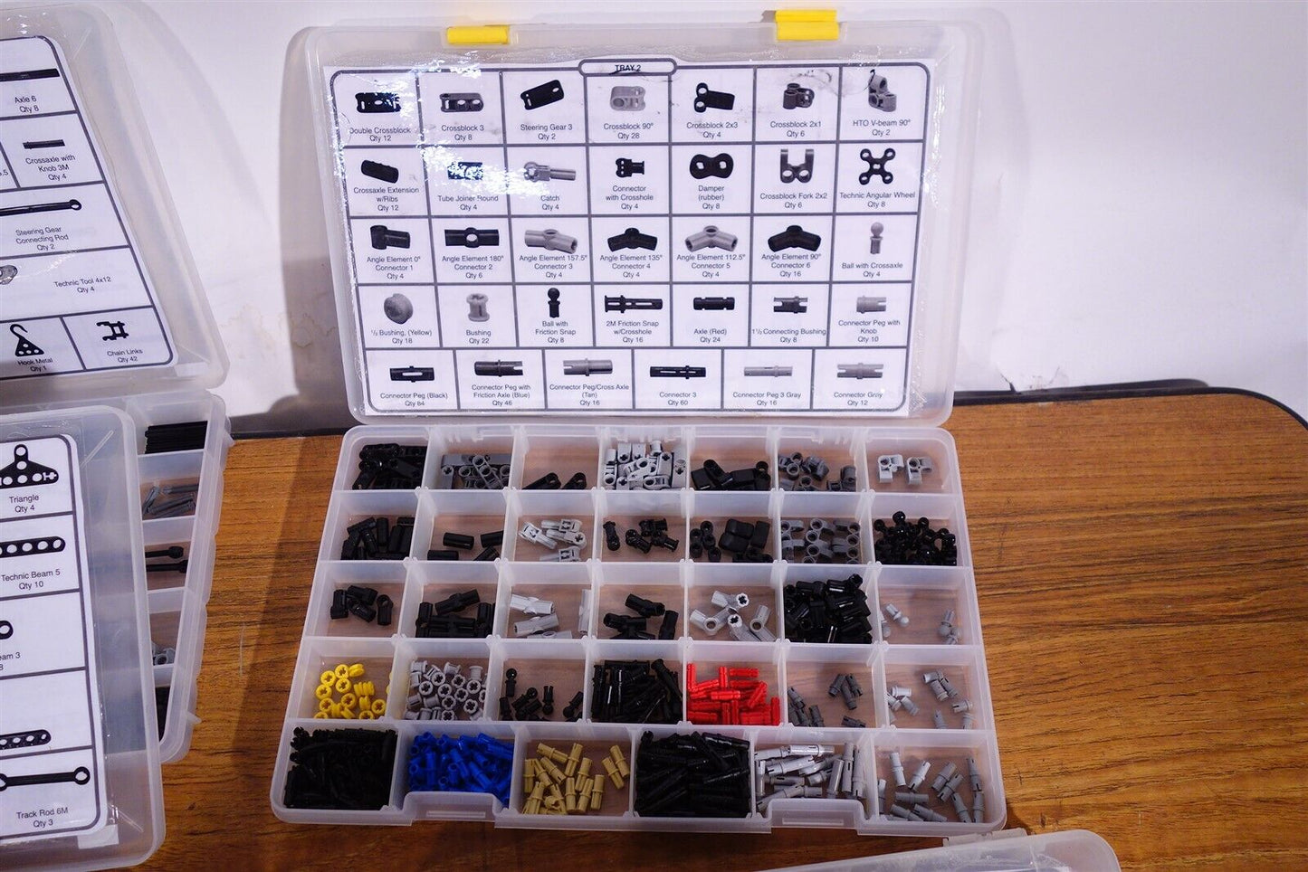 Lot of Lego Mindstorms NXT Education Parts / Accessories in Labeled Bins 