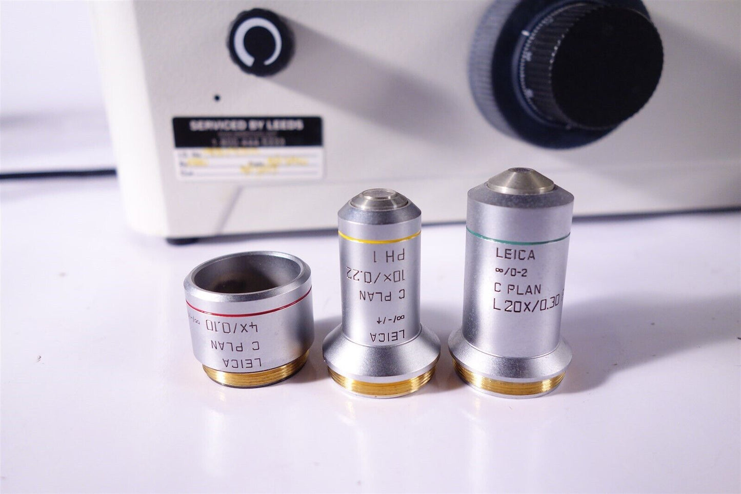 Leica / Leitz DMIL Inverted Phase Contrast Microscope with Objectives, Complete